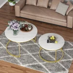 Pair marble tables - Image 5