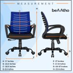 Mid-Back Ergonomic Home Office Chair - Image 12