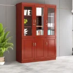 3-Door wooden office cabinet