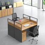 Two way modular office workstation with storage