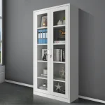 Two door full-glass metallic office cabinet - Image 2