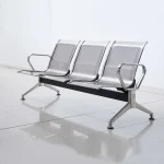 3-link metallic office waiting bench