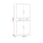 Filling 2-door metallic office cabinet - Image 2