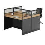 Two way modular workstation (Brown) - Image 5