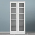 Two door full-glass metallic office cabinet - Image 4