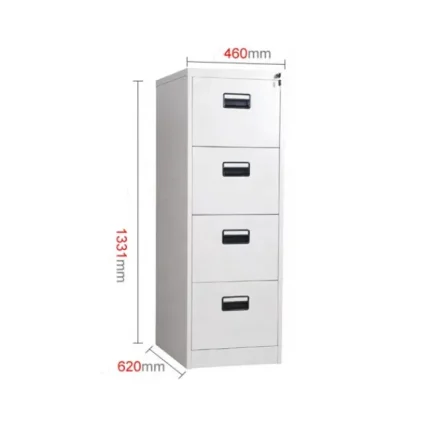 4-Drawers metallic filling cabinet
