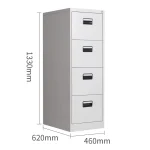 4 Drawers office filling cabinet - Image 3