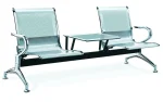 Two seater office bench with table. - Image 4