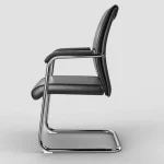 Executive visitor's leather office seat - Image 4