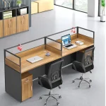 Two way modular office workstation with storage - Image 3