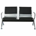 2 Seats PU Leather Office Guest Reception Bench - Image 9