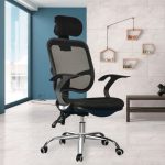 High-back orthopedic office seat