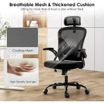 Mesh Office Chair with Headrest - Image 3
