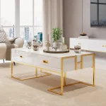Modern Rectangular Coffee Table with 4 Drawers - Image 7