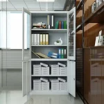 2-Door Half Glass Filing Office Cabinet - Image 5