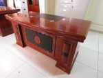 1800mm executive office table with side pedestals - Image 3