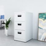 Modern Steel Storage Cabinet with Locking Drawers - Image 2
