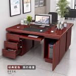 Office Desk with Lockable Drawers