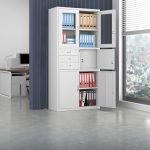 2-Door metallic office cabinet with safe - Image 11