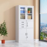 Vertical Office Storage Cabinet With Safe - Image 3