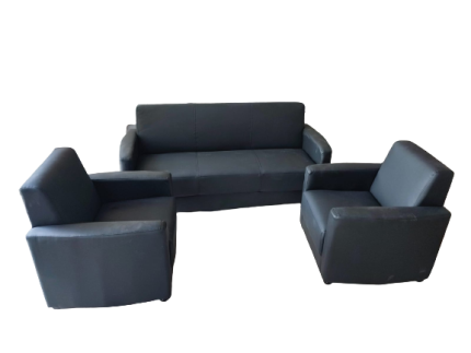 Black executive sofa