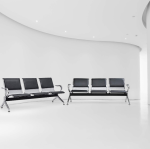 3 Link padded office waiting bench - Image 3
