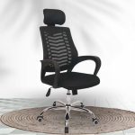 Orthopedic headrest office chair