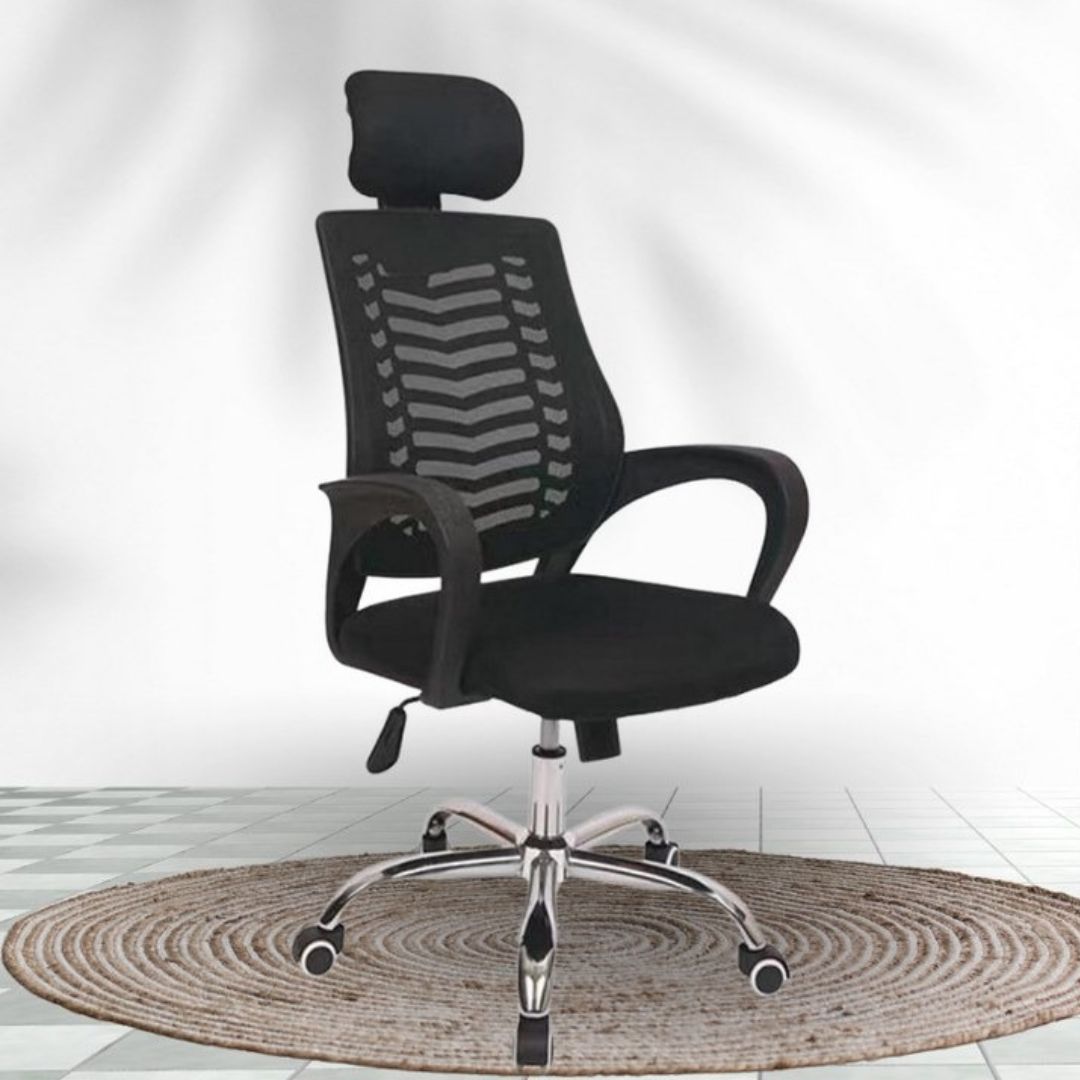 xr:d:DAFzFwQ_XeE:1325,j:1299705386545804871,t:24012809 Orthopedic headrest office chair - Image 1