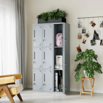 9-Locker Steel Office Cabinet - Image 2