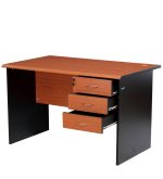 1.4 meters economic office desk (cherry) - Image 10