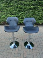 Leather Adjustable Swivel Bar Stool - Image 2