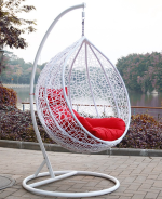 White Hammock Hanging Chair - Image 2