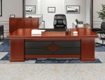 Red Mahogany Office Desk - Image 5