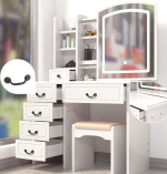 White Beauty Dressing Table - Image 3