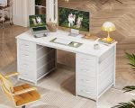 White Office Study Table Modern White Office Study Table for Home, School, and Office Use The White Office Study Table is a modern, durable, and space-saving workstation designed to provide a comfortable and productive environment for studying, working, reading, and writing. Its elegant white finish and minimalist design make it a perfect addition to home offices, study rooms, schools, libraries, corporate offices, and co-working spaces. Whether you are a student, professional, or remote worker, this versatile study table offers the ideal balance of style, functionality, and durability. Manufactured from high-quality engineered wood and supported by a sturdy frame, this study table is built to withstand everyday use. The spacious tabletop provides ample room for a laptop, desktop computer, books, files, stationery, and other office essentials, helping you maintain a clean and organized workspace. Its smooth, scratch-resistant surface is easy to clean and maintain, ensuring it retains its attractive appearance for years. White Office Study Table Features Designed with productivity in mind, this study desk offers a practical workspace while complementing modern, Scandinavian, and contemporary interiors. Its compact footprint makes it suitable for both small and large rooms without sacrificing work surface space. Key Features Spacious tabletop for laptops, computers, books, and office accessories Durable engineered wood construction Strong and stable frame for long-lasting use Elegant white finish for a modern appearance Scratch-resistant and easy-to-clean surface Space-saving design for home and office use Suitable for studying, writing, reading, and office work Ideal for homes, schools, libraries, offices, and co-working spaces Easy to assemble with clear instructions Designed for everyday residential and commercial use