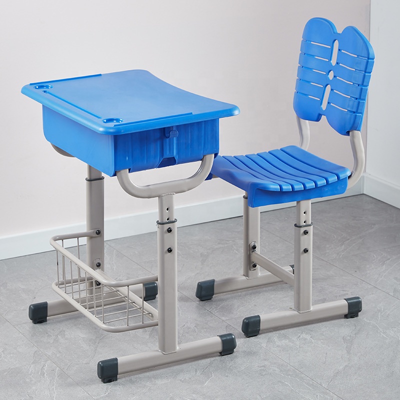 KIDS DESK Blue Kids Desk and Seat Blue Kids Desk and Seat for Comfortable Learning and Creative Activities The Blue Kids Desk and Seat is a practical, comfortable, and child-friendly furniture set designed to create the perfect learning environment for children. With its vibrant blue color and ergonomic design, this desk and chair set encourages children to enjoy studying, reading, writing, drawing, and other creative activities. It is an excellent choice for homes, schools, daycare centers, kindergartens, tuition centers, and children's study rooms. Crafted from high-quality, durable materials, the desk and seat are built to withstand everyday use while providing excellent stability and safety. The spacious tabletop offers plenty of room for books, notebooks, stationery, educational toys, laptops, and art supplies, helping children stay organized and focused during study time. The comfortable chair is designed to promote proper sitting posture, reducing fatigue and supporting healthy learning habits. Blue Kids Desk and Seat Features Designed with both functionality and safety in mind, this children's study desk features smooth, rounded edges to help minimize accidental bumps and a sturdy frame that ensures long-lasting performance. The bright blue finish adds a fun and cheerful touch to any bedroom, classroom, or playroom while blending well with modern educational spaces. Key Features Complete kids desk and chair set Bright blue child-friendly design Spacious tabletop for studying and creative activities Durable and sturdy construction Ergonomic chair for comfortable seating Smooth, rounded edges for enhanced safety Scratch-resistant and easy-to-clean surface Suitable for homes, schools, daycare centers, and study rooms Compact, space-saving design Easy to assemble and built for everyday use
