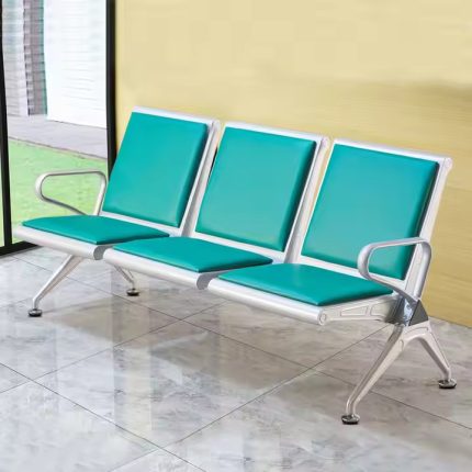 The 3 Seater Reception Bench is a durable and comfortable waiting area seating solution designed for offices, hospitals, clinics, schools, banks, airports, and commercial spaces. With seating capacity for three people, this reception bench provides a practical way to accommodate visitors while maintaining a professional and organized environment. Constructed with a strong metal frame and high-quality materials, the bench is built to withstand frequent daily use in busy public areas. The ergonomic seats and supportive backrests provide excellent comfort for guests, while the stable structure ensures long-lasting durability. Its modern design complements contemporary reception areas and blends well with different office interiors. The 3 Seater Reception Bench is an ideal choice for businesses and institutions looking for reliable, space-saving, and stylish visitor seating. It creates a welcoming atmosphere while offering maximum functionality and easy maintenance. Key Features Comfortable seating for three people Strong metal frame construction Durable design for high-traffic areas Supportive backrests for added comfort Stable and reliable structure Easy-to-clean surface Space-saving reception seating solution Professional modern appearance Suitable for offices, hospitals, clinics, schools, banks, and waiting rooms Built for long-lasting everyday use