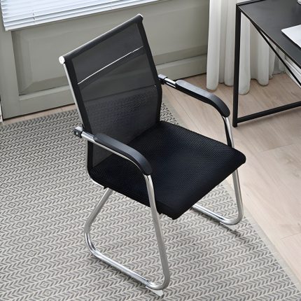 The Mesh Modern Conference Chair is a stylish, comfortable, and practical seating solution designed for modern meeting rooms, boardrooms, training centers, offices, seminars, and waiting areas. Featuring a breathable mesh back design and a contemporary appearance, this conference chair provides excellent support and comfort while creating a professional workspace environment. Built with a strong frame and high-quality materials, the chair offers durability and stability for everyday commercial use. The breathable mesh back allows improved airflow, helping users remain comfortable during long meetings and presentations. Its padded seat provides additional comfort, while the ergonomic design supports proper posture and reduces fatigue during extended sitting periods. The Mesh Modern Conference Chair is ideal for businesses, institutions, and organizations looking for reliable, space-efficient, and stylish office seating. Its lightweight construction makes it easy to move and arrange, making it perfect for flexible meeting and training spaces. Key Features Modern mesh back conference chair design Breathable mesh for improved air circulation Comfortable padded seat Ergonomic back support for proper posture Strong and durable frame construction Lightweight and easy to move Professional appearance for meeting environments Suitable for offices, boardrooms, training rooms, seminars, and waiting areas Easy-to-clean and low-maintenance design Built for long-lasting everyday use