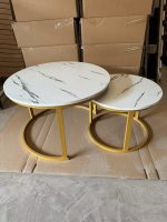 The Round Marble Coffee Table is a sophisticated and modern furniture piece designed to add elegance, functionality, and timeless style to living rooms, office lounges, reception areas, hotel lobbies, apartments, and contemporary interiors. Featuring a premium marble-look tabletop and a sleek round design, this coffee table serves as the perfect centerpiece for entertaining guests, displaying décor, or enjoying everyday convenience. Crafted from high-quality materials, the Round Marble Coffee Table is built for exceptional durability and long-lasting performance. The sturdy base provides outstanding stability, while the spacious round tabletop offers ample room for beverages, books, magazines, flower vases, decorative accessories, and everyday essentials. Its smooth marble-effect surface is scratch-resistant, stain-resistant, and easy to clean, making it ideal for both residential and commercial use. The elegant round design creates a balanced and inviting atmosphere while complementing modern, minimalist, Scandinavian, industrial, and luxury interior styles. Whether placed in a home, executive office, hotel lounge, or reception area, the Round Marble Coffee Table combines beauty, practicality, and durability to enhance any space. Key Features Premium marble-look round tabletop Modern and elegant coffee table design Strong and durable construction Stable base for enhanced support Spacious tabletop for drinks, books, décor, and accessories Scratch-resistant and easy-to-clean surface Stylish contemporary appearance Suitable for living rooms, offices, reception areas, hotels, lounges, and apartments Complements modern, minimalist, and luxury interiors Easy to assemble and built for long-lasting everyday use