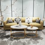The Round Marble Coffee Table is a sophisticated and modern furniture piece designed to add elegance, functionality, and timeless style to living rooms, office lounges, reception areas, hotel lobbies, apartments, and contemporary interiors. Featuring a premium marble-look tabletop and a sleek round design, this coffee table serves as the perfect centerpiece for entertaining guests, displaying décor, or enjoying everyday convenience. Crafted from high-quality materials, the Round Marble Coffee Table is built for exceptional durability and long-lasting performance. The sturdy base provides outstanding stability, while the spacious round tabletop offers ample room for beverages, books, magazines, flower vases, decorative accessories, and everyday essentials. Its smooth marble-effect surface is scratch-resistant, stain-resistant, and easy to clean, making it ideal for both residential and commercial use. The elegant round design creates a balanced and inviting atmosphere while complementing modern, minimalist, Scandinavian, industrial, and luxury interior styles. Whether placed in a home, executive office, hotel lounge, or reception area, the Round Marble Coffee Table combines beauty, practicality, and durability to enhance any space. Key Features Premium marble-look round tabletop Modern and elegant coffee table design Strong and durable construction Stable base for enhanced support Spacious tabletop for drinks, books, décor, and accessories Scratch-resistant and easy-to-clean surface Stylish contemporary appearance Suitable for living rooms, offices, reception areas, hotels, lounges, and apartments Complements modern, minimalist, and luxury interiors Easy to assemble and built for long-lasting everyday use