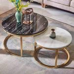 The Round Marble Coffee Table is a stylish and elegant centerpiece designed to enhance living rooms, office lounges, reception areas, hotel lobbies, and modern interior spaces. Featuring a premium marble-look tabletop and a sophisticated round design, this coffee table adds a touch of luxury while providing a practical surface for drinks, magazines, décor items, and everyday essentials. Crafted from high-quality materials, the table offers excellent durability and stability for long-lasting use. The smooth marble-effect surface is easy to clean and maintain, while the sturdy base provides reliable support and a balanced appearance. Its round shape creates a welcoming atmosphere and allows comfortable movement around seating areas, making it ideal for both small and spacious environments. Perfect for homes, offices, cafés, hotels, and reception spaces, the Round Marble Coffee Table combines modern elegance, functionality, and durability to complement a variety of interior styles. Key Features Elegant round marble-look tabletop Modern luxury coffee table design Strong and durable construction Stable base for excellent support Smooth, scratch-resistant, easy-to-clean surface Spacious tabletop for décor, drinks, and magazines Space-saving round design Ideal for living rooms, offices, lounges, hotels, cafés, and reception areas Complements modern and contemporary interiors Built for long-lasting everyday use