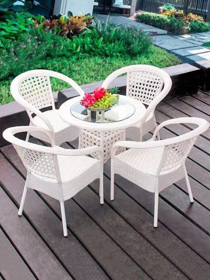 Outdoor Dining Table Set Stylish Outdoor Dining Table Set for Gardens, Patios, Balconies, and Outdoor Spaces The Outdoor Dining Table Set is a modern and durable furniture solution designed to transform your outdoor living area into a comfortable and inviting space for dining, entertaining, and relaxing. Whether you're hosting family gatherings, enjoying weekend barbecues, or having meals in the fresh air, this dining set provides the perfect combination of style, comfort, and functionality. It is ideal for gardens, patios, balconies, terraces, poolside areas, restaurants, cafés, hotels, and resorts. Crafted from high-quality, weather-resistant materials, the dining set is built to withstand outdoor conditions while maintaining its strength and attractive appearance. The sturdy table provides a spacious surface for serving meals, drinks, and décor, while the matching chairs offer ergonomic comfort and reliable support. Its rust-resistant frame and easy-to-clean finish make it a practical choice for everyday residential and commercial use. Outdoor Dining Table Set Features Designed to suit modern outdoor lifestyles, this patio dining set combines elegance with durability. The contemporary design complements a variety of outdoor décor styles, while the spacious seating arrangement allows family and guests to dine comfortably. Its low-maintenance construction ensures you spend more time enjoying your outdoor space and less time on upkeep. Key Features Complete outdoor dining table and chair set Weather-resistant and UV-resistant materials Strong rust-resistant frame for durability Spacious tabletop for meals and refreshments Comfortable ergonomic dining chairs Easy-to-clean and low-maintenance surface Stable construction for everyday outdoor use Suitable for gardens, patios, balconies, terraces, cafés, hotels, and resorts Modern design complements outdoor décor Built for long-lasting residential and commercial use