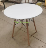The White Round Dining Table is a stylish and modern dining solution designed to bring elegance, comfort, and functionality to any dining space. Featuring a clean white finish and a timeless round design, this table creates a warm and inviting atmosphere for family meals, conversations, and gatherings. It is perfect for homes, apartments, restaurants, cafés, hotels, and office dining areas. Made from high-quality materials, the White Round Dining Table offers excellent durability, stability, and long-lasting performance. The spacious round tabletop provides enough room for dining essentials, serving dishes, drinks, and decorative centerpieces, while the smooth surface is easy to clean and maintain. Its strong base ensures reliable support, making it suitable for everyday residential and commercial use. The round shape encourages comfortable interaction among guests and makes efficient use of space, especially in smaller dining areas. Its minimalist white finish blends beautifully with modern, Scandinavian, contemporary, and classic interior styles, adding brightness and sophistication to your space. Key Features Elegant white modern finish Classic round dining table design Strong and durable construction Spacious tabletop for meals and décor Stable base for enhanced support Smooth, scratch-resistant, and easy-to-clean surface Space-saving design ideal for different room sizes Suitable for homes, apartments, cafés, restaurants, hotels, and offices Complements modern and contemporary interiors Built for long-lasting everyday use