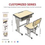 The Kids Desk and Seat for Study is a comfortable, durable, and child-friendly furniture set designed to create the perfect learning environment for children. Ideal for homework, reading, writing, drawing, and other educational activities, this study desk and chair set encourages good study habits while promoting proper posture. It is suitable for homes, schools, daycare centers, libraries, and study rooms. Made from high-quality, durable materials, the desk and chair are built to withstand everyday use while ensuring stability and safety. The spacious tabletop provides ample room for books, notebooks, stationery, and learning devices, while the ergonomically designed chair offers comfortable support during long study sessions. The smooth, scratch-resistant surface is easy to clean, making it ideal for busy households and classrooms. Its compact, space-saving design fits neatly into children's bedrooms, playrooms, and classrooms without taking up excessive space. Combining functionality, comfort, and modern style, the Kids Desk and Seat for Study is an excellent investment for supporting your child's education and creativity. Key Features Ergonomic desk and chair set for children Spacious tabletop for books, homework, and art projects Durable and sturdy construction Comfortable chair promotes proper posture Smooth, scratch-resistant, and easy-to-clean surface Compact, space-saving design Safe, child-friendly rounded edges Ideal for reading, writing, drawing, and learning Suitable for homes, schools, classrooms, daycare centers, and libraries Easy to assemble and built for long-lasting use