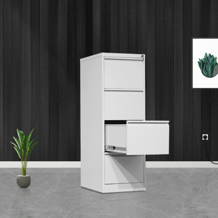 4 Drawers Modern Office Cabinet Stylish 4 Drawers Modern Office Cabinet for Secure and Organized Storage The 4 Drawers Modern Office Cabinet is a practical and elegant storage solution designed to keep your office organized while enhancing the appearance of your workspace. With four spacious drawers and a contemporary design, this cabinet provides ample storage for files, documents, office supplies, stationery, and personal belongings. It is ideal for corporate offices, home offices, schools, government institutions, reception areas, and co-working spaces. Constructed from high-quality engineered wood or durable steel, depending on the model, this office cabinet is built to deliver excellent strength, stability, and long-lasting performance. The smooth-gliding drawers provide quick and convenient access to stored items, while the sturdy construction ensures reliable everyday use. Its scratch-resistant and easy-to-clean surface helps maintain a neat, professional appearance even in busy office environments. 4 Drawers Modern Office Cabinet Features Designed to maximize storage while minimizing floor space, this office storage cabinet keeps your workspace tidy and improves productivity by ensuring important files and office essentials are always within easy reach. The modern finish blends seamlessly with contemporary, executive, and minimalist office interiors, making it a perfect addition to any professional setting. Key Features Four spacious storage drawers Modern and professional office cabinet design Durable engineered wood or steel construction Smooth-gliding drawers for easy access Scratch-resistant and easy-to-clean finish Strong and stable structure for everyday use Ideal for storing files, documents, stationery, and office supplies Suitable for offices, home offices, schools, and institutions Space-saving design for efficient office organization Easy to assemble and built for long-lasting performance