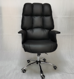 The Black Director Office Chair is a premium executive seating solution designed to provide exceptional comfort, support, and professional style for directors, managers, executives, and business owners. Upholstered in high-quality black leather or leatherette, this chair enhances the look of any executive office, boardroom, or home office while delivering superior comfort throughout the workday. Engineered with ergonomic features, the chair includes a high backrest that supports the spine, a generously padded seat, and cushioned armrests for maximum comfort during long working hours. The adjustable height mechanism allows you to customize your seating position, while the 360-degree swivel and smooth-rolling caster wheels provide effortless mobility around your workspace. Its heavy-duty five-star base ensures excellent stability, strength, and long-lasting durability. Whether you're furnishing an executive suite, corporate office, or professional home workspace, the Black Director Office Chair combines luxury, functionality, and ergonomic design to improve comfort and productivity. Key Features Elegant black executive design Premium leather or leatherette upholstery Ergonomic high-back support Thick padded seat and backrest Comfortable padded armrests Adjustable seat height 360-degree swivel for flexible movement Heavy-duty five-star base with smooth caster wheels Suitable for executive offices, boardrooms, and home offices Durable construction for long-lasting performance