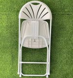 The White Foldable Plastic Office Chair is a lightweight, durable, and space-saving seating solution designed for offices, conference rooms, training centers, schools, churches, events, and home use. With its clean white finish and modern design, this chair blends seamlessly into a variety of professional and residential settings while offering comfortable seating for everyday use. Made from high-quality plastic with a strong metal frame, the chair is built to withstand frequent use while maintaining excellent stability. The ergonomic backrest and contoured seat provide lasting comfort during meetings, training sessions, conferences, and social gatherings. Its foldable design allows for quick setup, easy transportation, and compact storage, making it ideal for spaces that require flexible seating arrangements. Whether you need additional seating for the office, classroom, event venue, or home, the White Foldable Plastic Office Chair delivers the perfect combination of convenience, durability, and modern style. Key Features: Modern white plastic design Strong and durable metal frame Foldable for easy storage and transport Ergonomic backrest for added comfort Lightweight yet sturdy construction Scratch-resistant and easy-to-clean surface Space-saving design Suitable for offices, conference rooms, schools, churches, training centers, and events Quick to set up and fold away Built for long-lasting everyday use