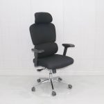 Black Fabric Office Chair - Image 12