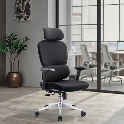 Black Fabric Office Chair
