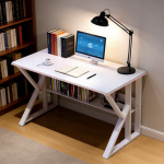 The White Study Office Desk is a modern, elegant, and functional workstation designed to provide a comfortable and productive environment for studying, working, and everyday office tasks. Featuring a clean white finish and a contemporary design, this desk is ideal for home offices, study rooms, corporate offices, schools, and creative workspaces. Built from high-quality materials, the desk offers excellent durability and stability for long-term use. Its spacious tabletop provides enough room for laptops, desktop computers, books, documents, stationery, and office accessories, helping you maintain an organized and efficient workspace. The smooth, scratch-resistant surface is easy to clean and maintain, ensuring a professional appearance even with daily use. The minimalist white design blends perfectly with modern, Scandinavian, and contemporary interiors, making the White Study Office Desk a stylish addition to any workspace. Whether you are working remotely, studying, or managing office projects, this desk delivers the perfect combination of simplicity, comfort, and functionality. Key Features Elegant modern white finish Spacious work surface for study and office tasks Durable and stable construction Scratch-resistant, easy-to-clean tabletop Strong frame for everyday support Minimalist design for modern interiors Ideal for laptops, computers, books, and office accessories Suitable for home offices, study rooms, schools, and corporate spaces Space-saving design for small and large rooms Easy to assemble and maintain